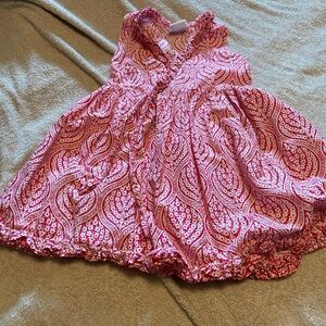 Charlie Paige Pink and White Kids Casual Dress